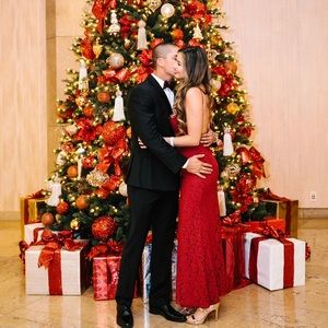 Fame & Partners Red Gown dress